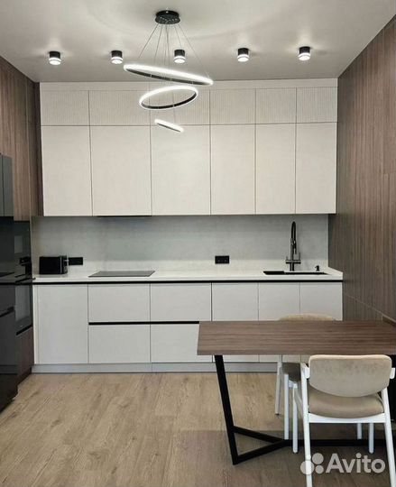 Кухня прямая лаконичный стиль