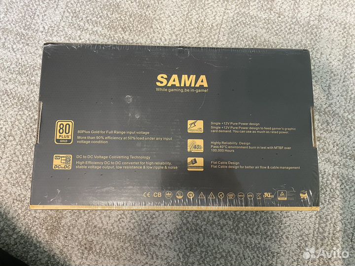 Блок питания sama armor 1000W 80 plus gold