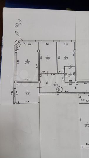 3-к. квартира, 112 м², 10/10 эт.