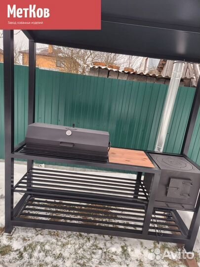 Мангал с крышей