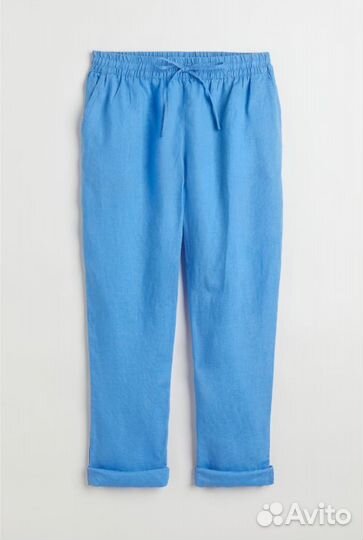 Новые льняные брюки HM Premium / 50 - 52