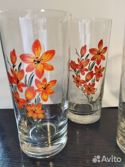 Фужеры, рюмки, вазы, стаканы, стекло