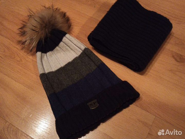 Детские шапка и шарф Noble people