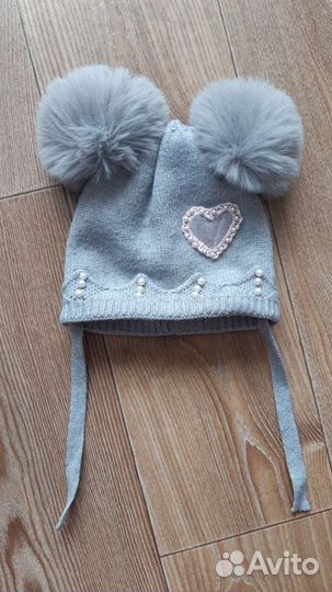 Шапочка зимняя на девочку