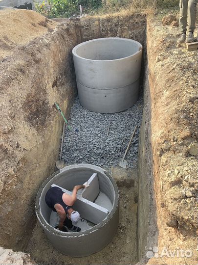 Канализация, выгребная яма, септик под ключ