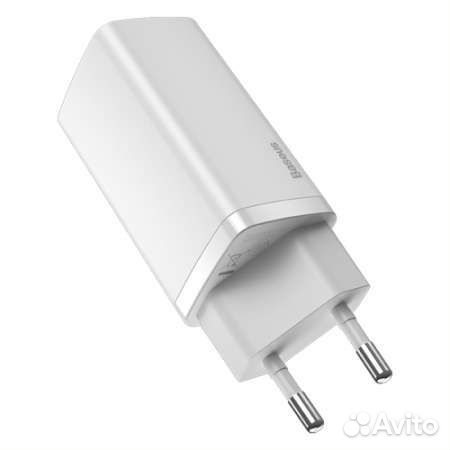 Baseus GaN2 Lite Quick Charger 65W Белый
