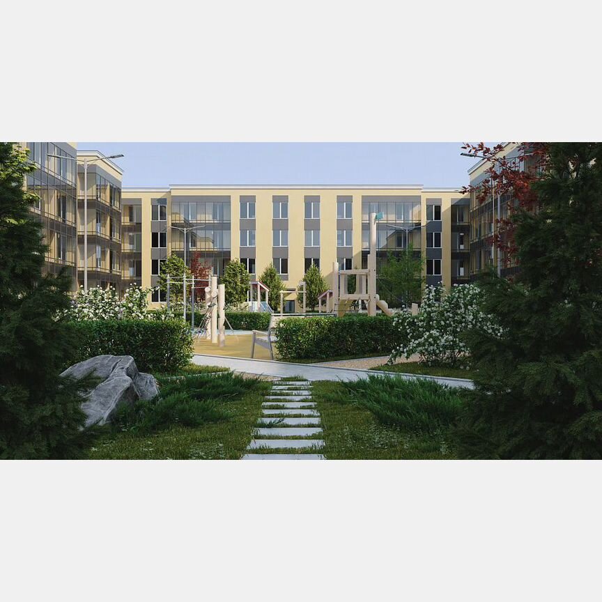 2-к. квартира, 58,7 м², 1/4 эт.