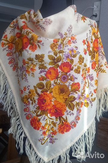 Платок шаль павлопосадский