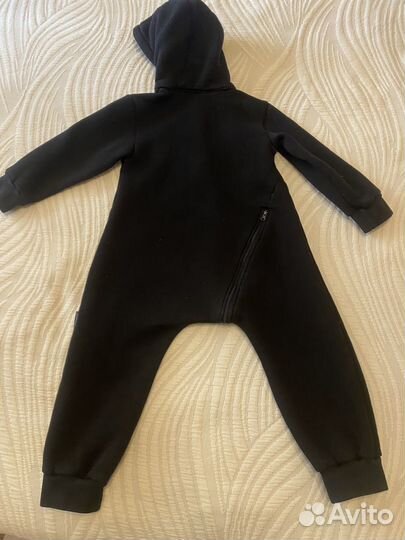 Детский комбинезон на флисе с клапаном на замке