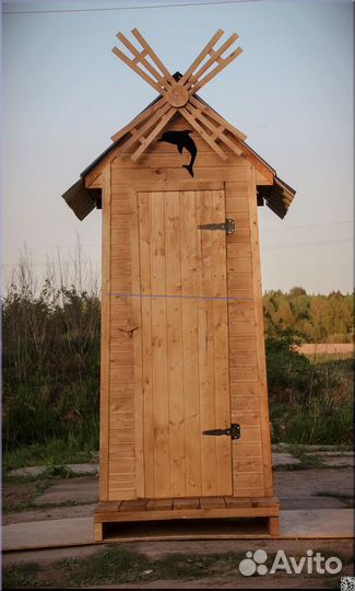 Уличный туалет деревянный TVP575