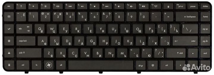 Клавиатура HP Pavilion dv6-3072er с рамкой, OEM