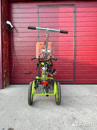 Велосипед для детей с дцп, с управлением колесом