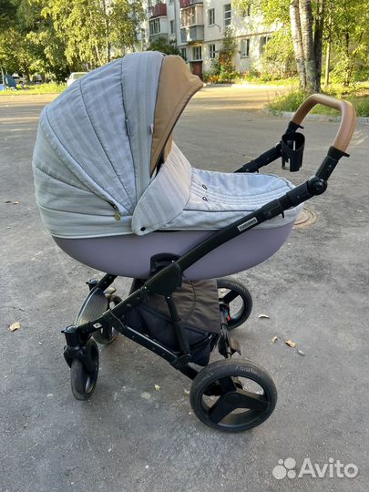 Коляска 2в1 retrus Turismo 4 Серо-Коричневая