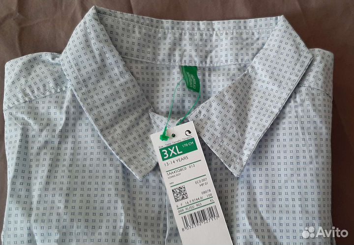 Рубашка benetton 2xl, 3xl новая