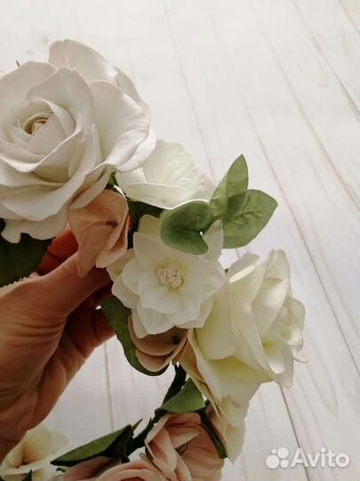 Цветочные веночки на голову для фотосессий, свадеб