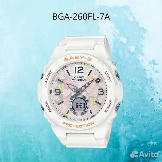Японские наручные часы Casio BGA-260FL-7A