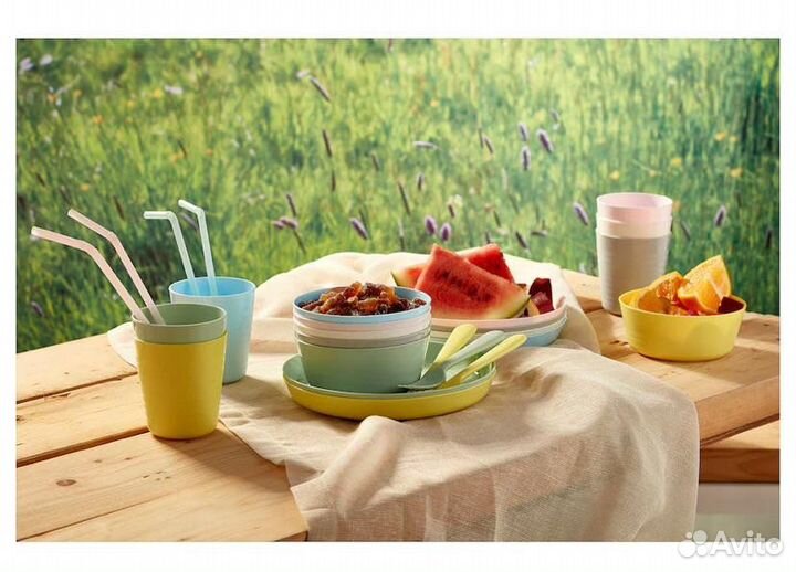 Набор посуды для пикника, посуда для детей