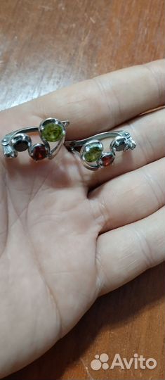 Комплект Серги кольцо