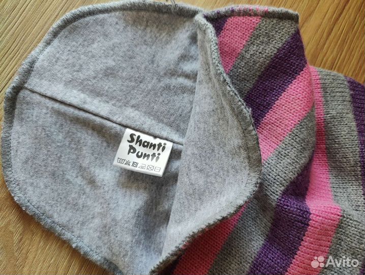 Шапка шлем демисезонная Shanti punti 52для девочки