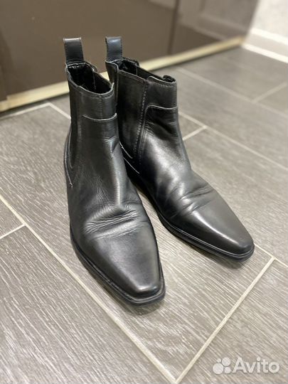 Ботинки кожаные Челси zara 40 оригинал