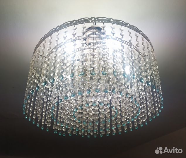 Люстра потолочная Хрустальная капель Гусь-хрусталь