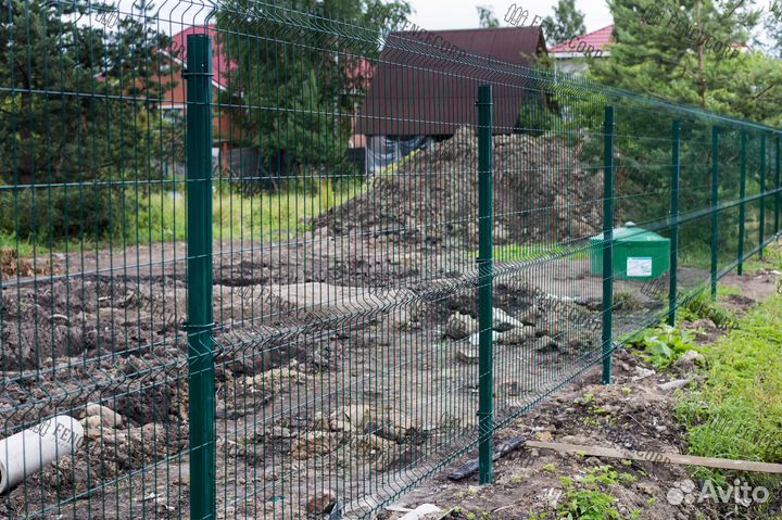 Забор из Гиттер 3Д 5 мм. 1.5 метра под ключ