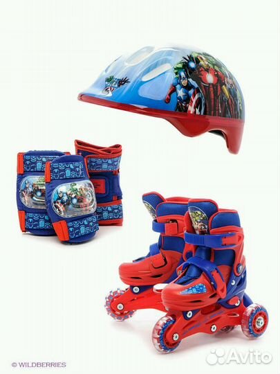 Роликовые коньки и защита