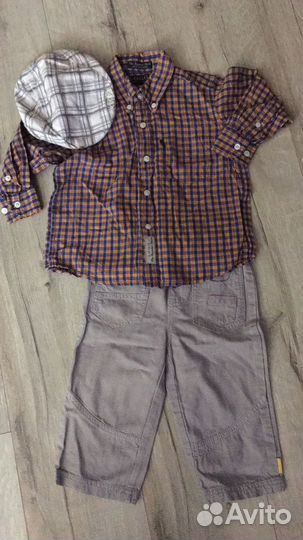 Комплекты на р.80/86: джинсы, ветровка, толстовки