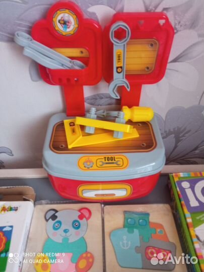 Развивающие игрушки пакетом пазлы деревянные