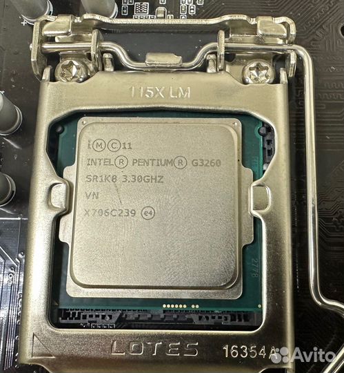 Материнская плата 1150 gigabyte ga-h81m-s1 +g3260