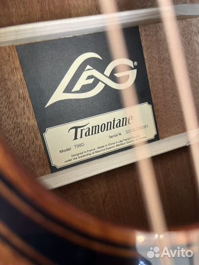 Акустическая гитара LAG (массив Кайи)