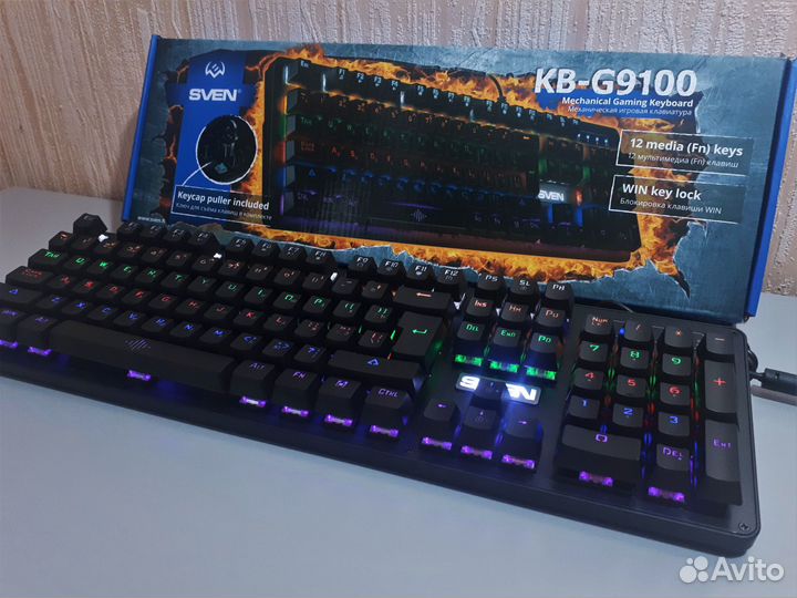 Новая Игровая Механическая Клавиатура SveN G-9100M