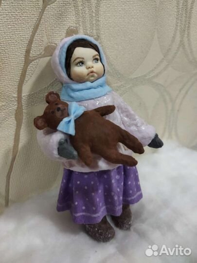 Ватная ёлочная игрушка