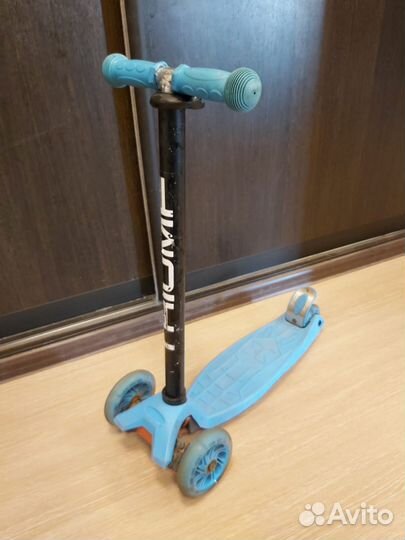 Самокат детский трехколесный светящиеся колеса