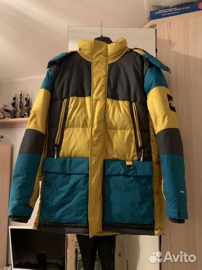 The north face vostok on sale parka leopard yellow