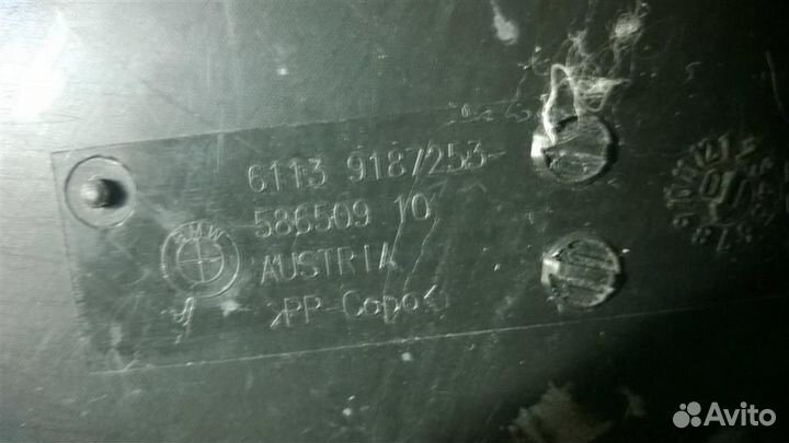 Канал для кабеля BMW 5-серия F10/F11