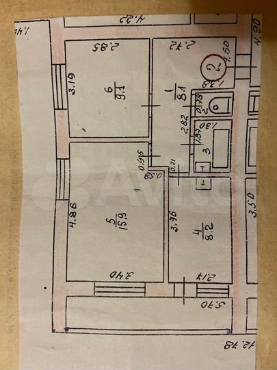2-к. квартира, 44,7 м², 1/2 эт.