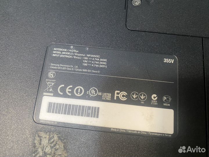 Ноутбук samsung