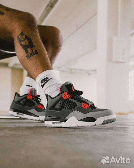 Кроссовки Nike Air Jordan 4 Серые