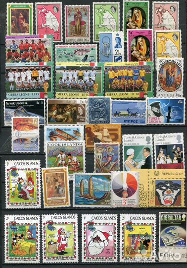 Почтовые марки Британские колонии сер пр века 37шт