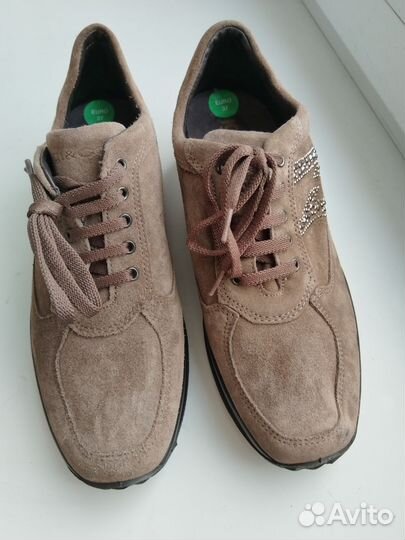 Туфли-полуботинки замша Италия 37 размер