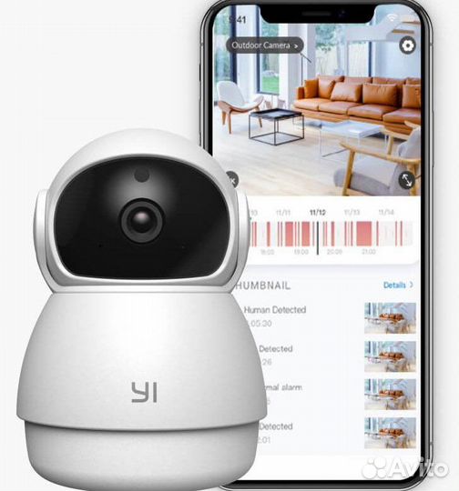 Поворотная IP камера YI Dome Guard 1080P, новая