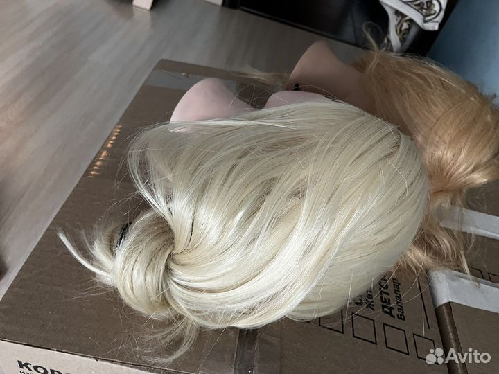 Голова манекен учебная для причесок с креплением