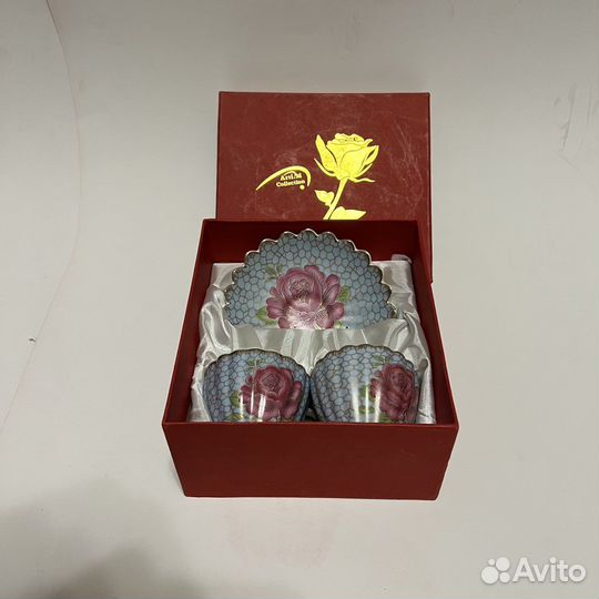 Набор кофейных чашек. Фарфор китайский