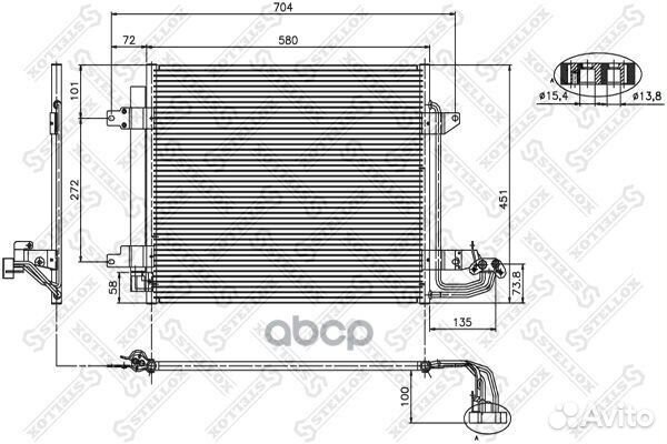 Радиатор кондиционера 10-45060-SX Stellox