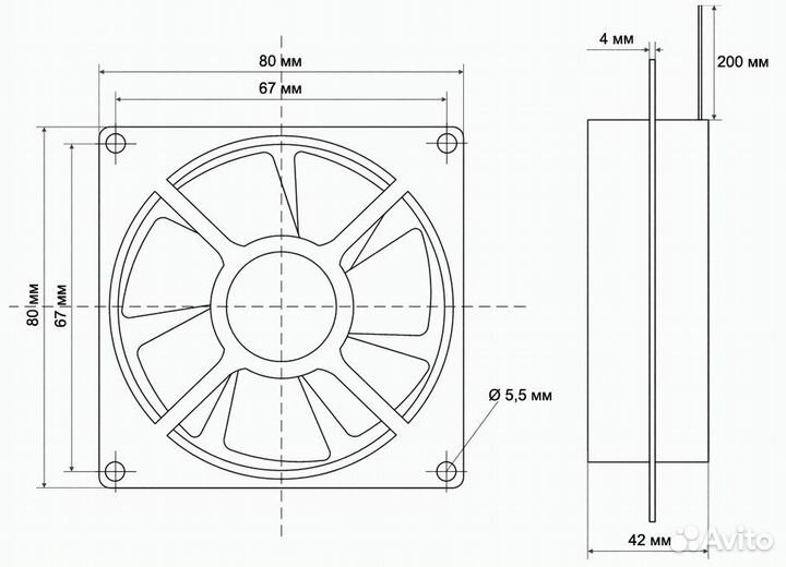 Вентилятор ввф-71М