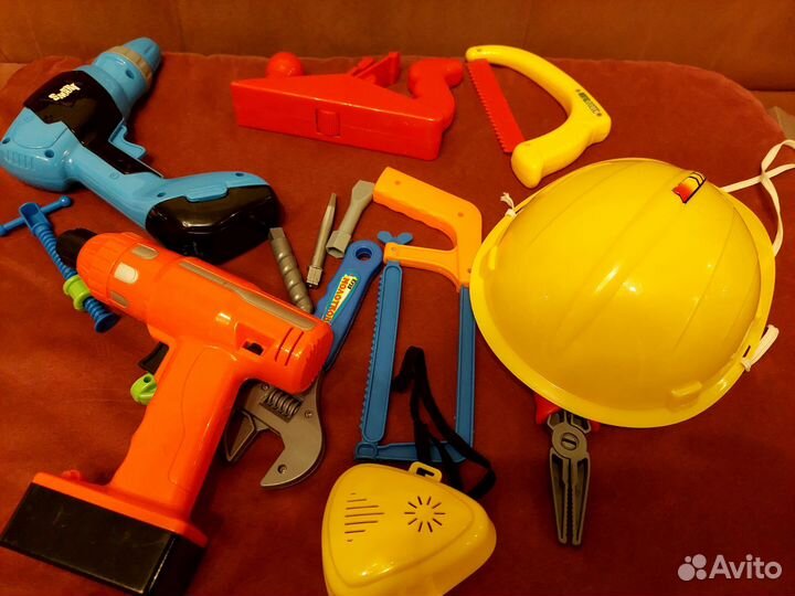 Игрушки шуруповерт, набор строительный