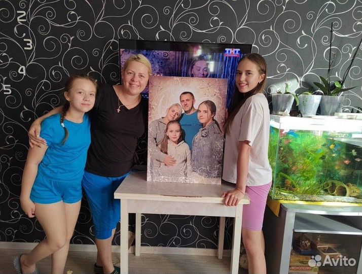 Портрет по фото на холсте в Туле