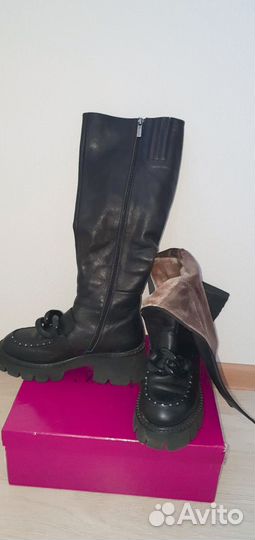 Сапоги женские зимние натуральная кожа 39