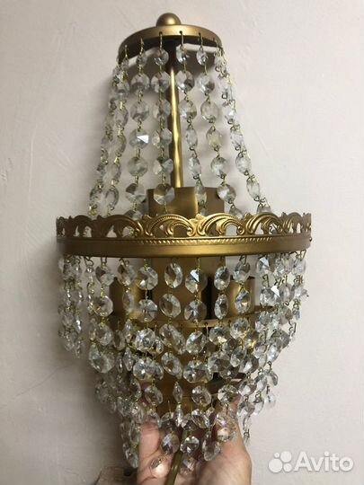 Люстра хрустальная, бра